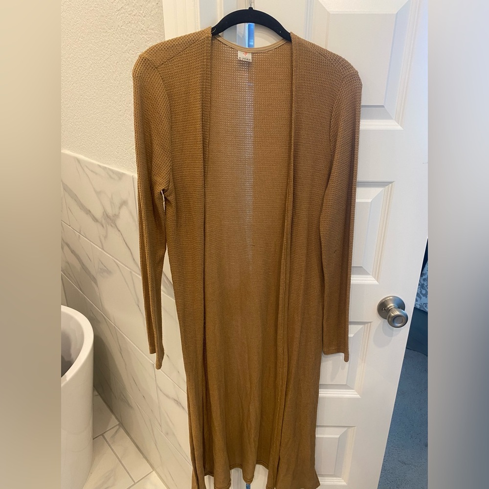 Dark Tan/Mustard Duster. Large.